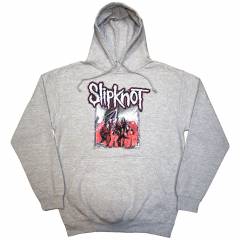 【予約商品】SLIPKNOT Unisex Pullover Hoodie: Self-Titled (Grey) (Back Print) - GREY