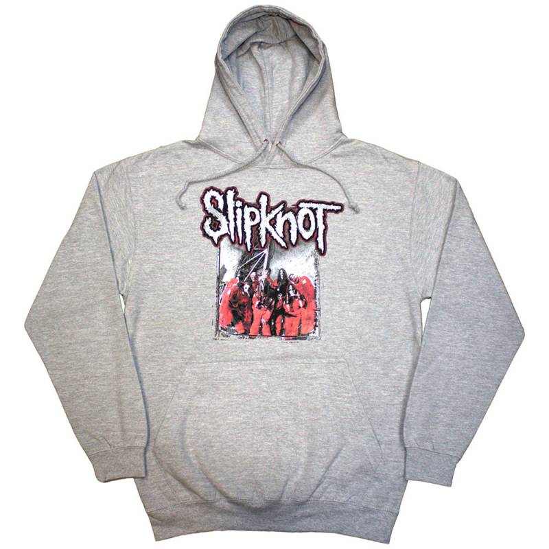 【予約商品】SLIPKNOT Unisex Pullover Hoodie: Self-Titled (Grey) (Back Print) - GREY