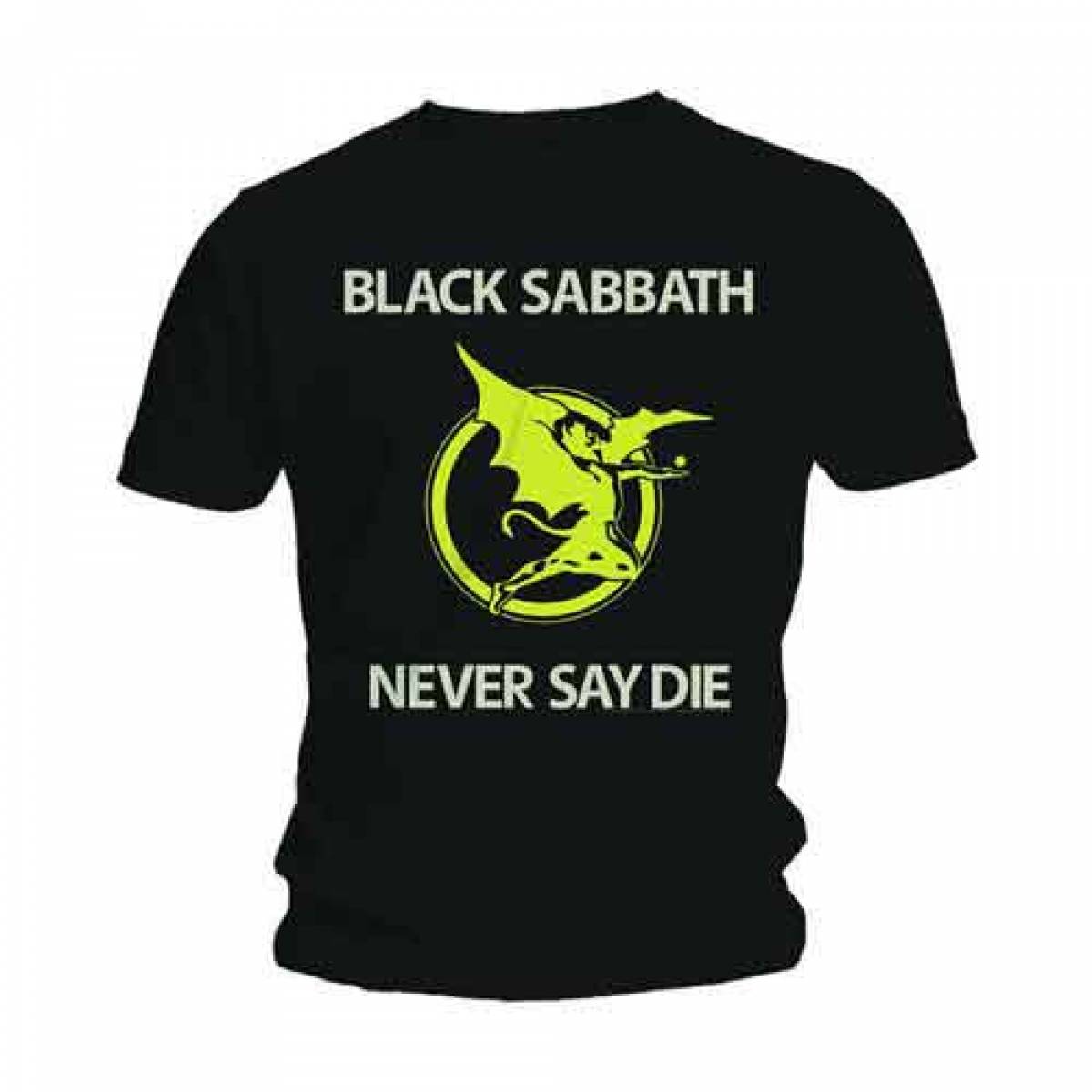 【予約商品】BLACK SABBATH バンドTシャツ ユニセックス: Never Say Die - BLACK