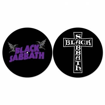 【予約商品】BLACK SABBATH Turntable Slipmat Set: Purple Logo / Cross Logo