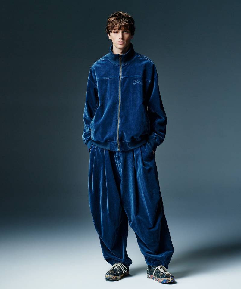 【予約商品】glamb(グラム) Indigo Velveteen Set Up / インディゴヴェルヴェッティーンセットアップ - Indigo