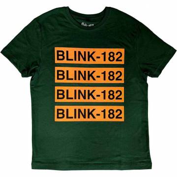 【予約商品】BLINK-182 ユニセックスTシャツ: Logo Repeat - Green