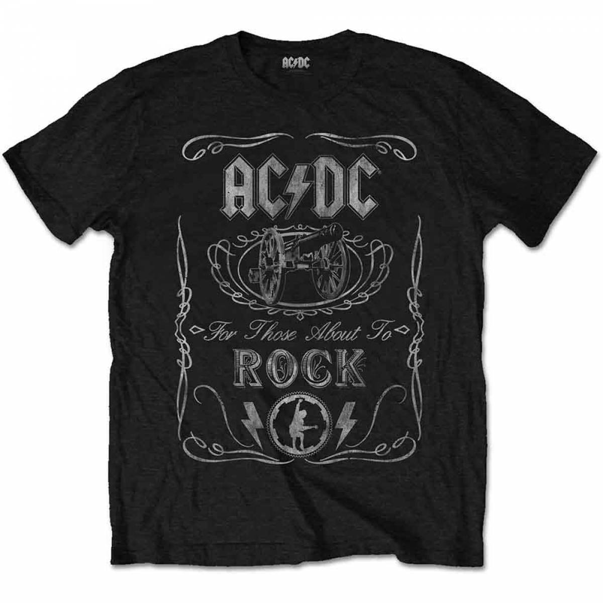 【予約商品】AC/DC ユニセックスTシャツ: Cannon Swig Vintage