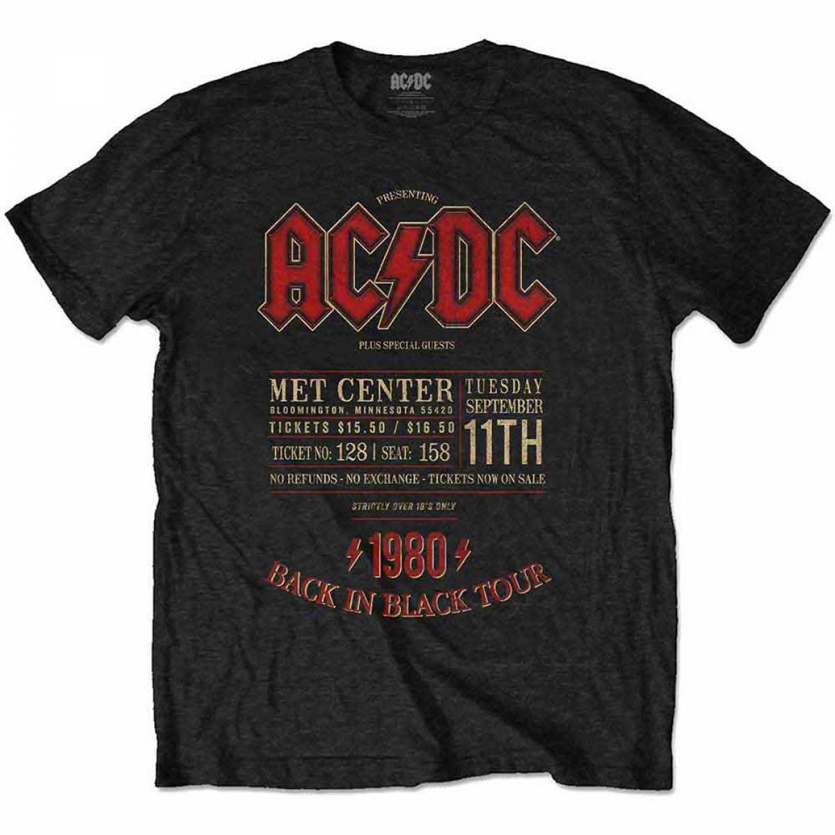 予約商品】AC/DC バンドTシャツ ユニセックス: Minnesota '80 予約商品】AC/DC バンドTシャツ ユニセックス: Minnesota '80