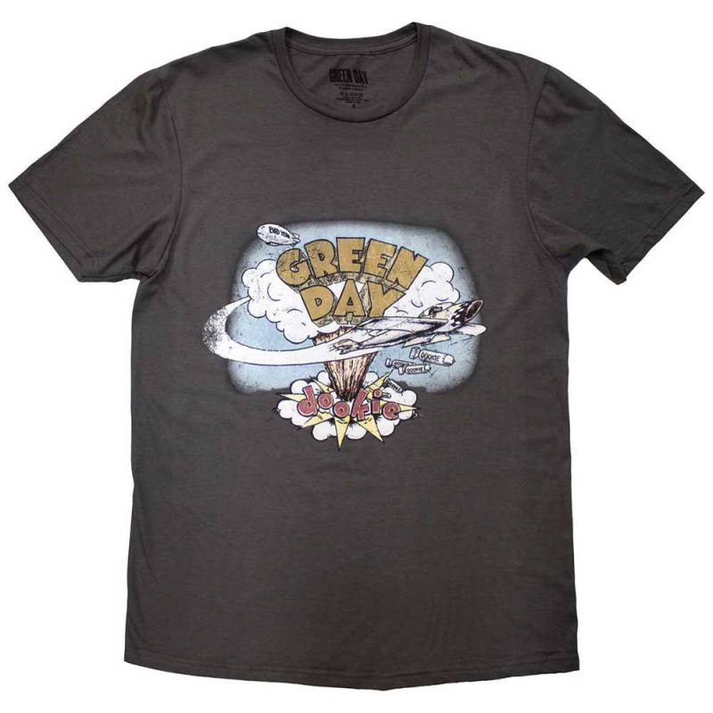 【予約商品】GREEN DAY バンドTシャツ ユニセックス: Dookie Vintage (Grey)