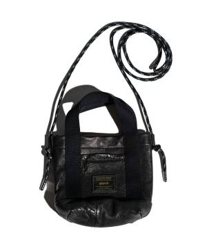 【予約商品】glamb (グラム) Riders Leather Mini Bag - Black