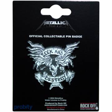【予約商品】METALLICA Pin Badge: Seek & Destroy