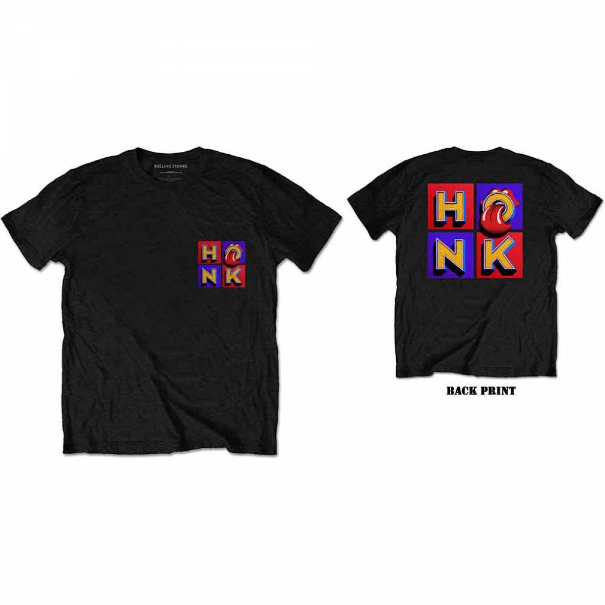【予約商品】THE ROLLING STONES バンドTシャツ ユニセックス: Honk Album F&B (Back Print) - BLACK