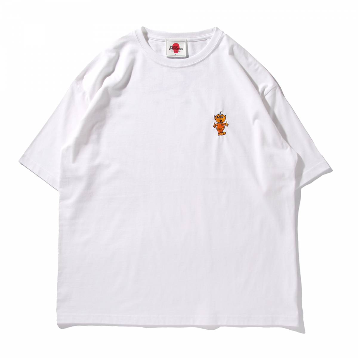 【予約商品】PUNK DRUNKERS (パンクドランカーズ) SAVESTAR刺繍.BIG.TEE - WHITE