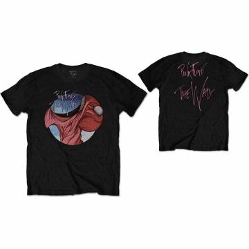 【予約商品】PINK FLOYD バンドTシャツ ユニセックス: The Wall Swallow (Black) (Back Print) - BLACK