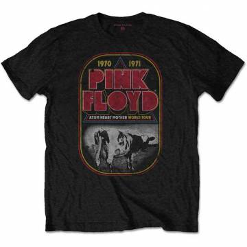 【予約商品】PINK FLOYD バンドTシャツ ユニセックス: AHM Tour (Black) - BLACK
