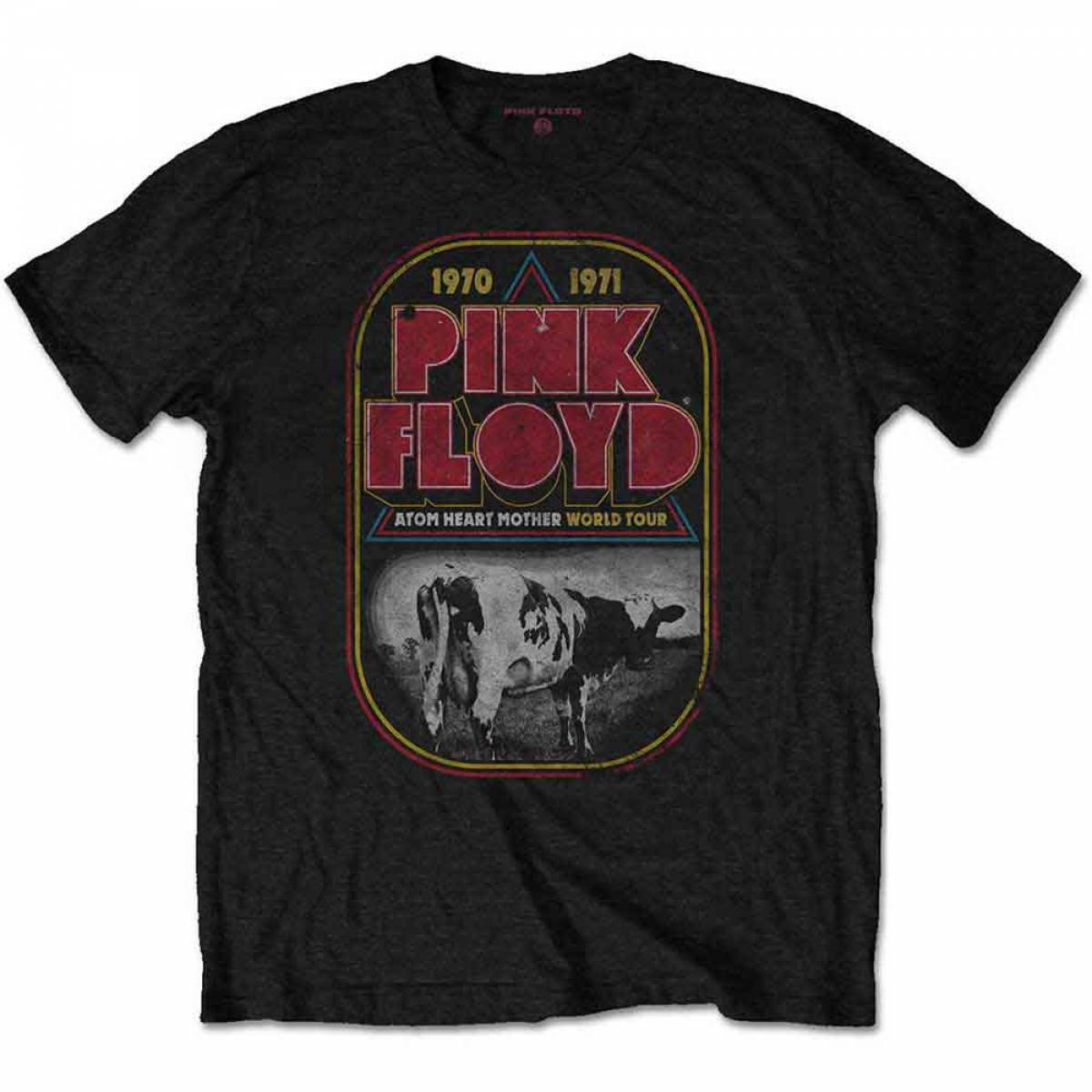 【予約商品】PINK FLOYD バンドTシャツ ユニセックス: AHM Tour (Black) - BLACK