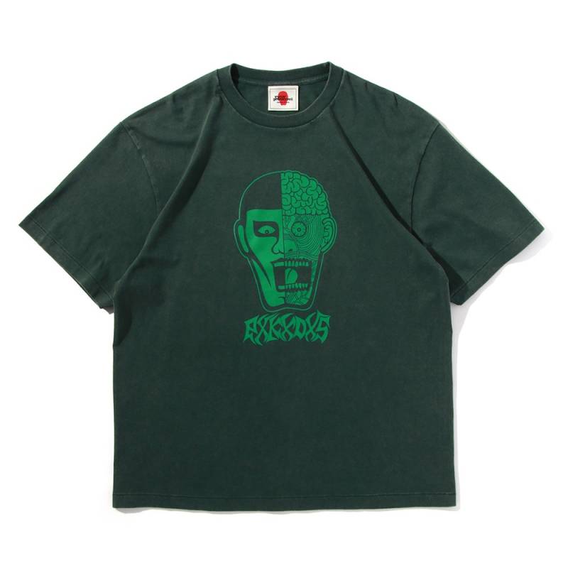 【予約商品】PUNK DRUNKERS (パンク・ドランカーズ) 人体模型あいつTEE - H.GREEN
