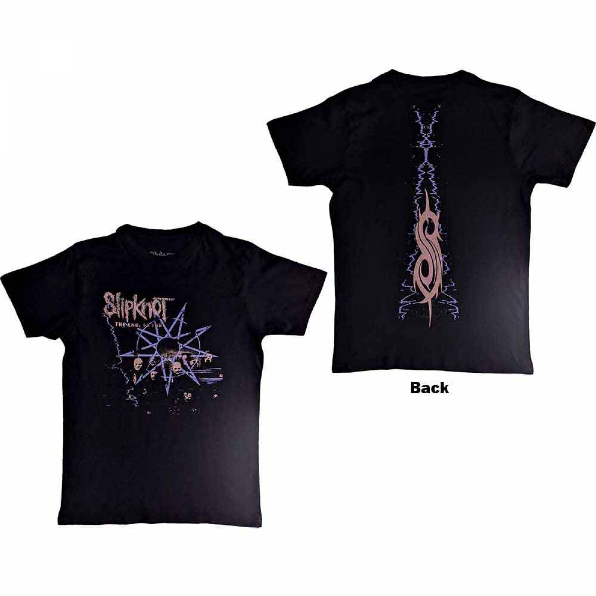 【予約商品】SLIPKNOT バンドTシャツ ユニセックス: The End So Far Band Photo (Back Print) - BLACK
