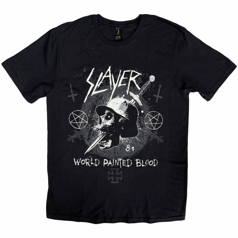 【予約商品】SLAYER バンドTシャツ ユニセックス: Dagger Skull (Black)