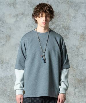 【予約商品】glamb(グラム)GB0325/CS18 : Smooth Sweat T-Shirt / スムーススウェットＴシャツ - Gray