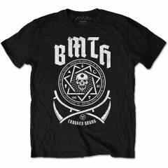 【予約商品】BRING ME THE HORIZON バンドTシャツ ユニセックス: Crooked (Black) - BLACK