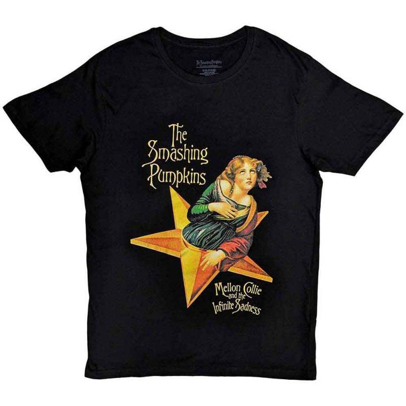 【予約商品】THE SMASHING PUMPKINS バンドTシャツ ユニセックス: Mellon Collie (Black)