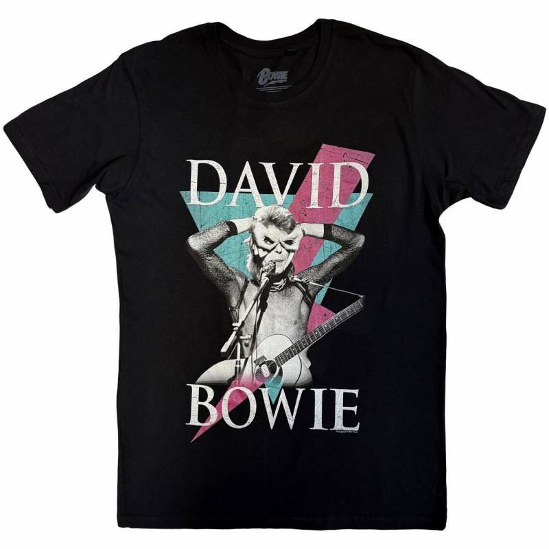 【予約商品】DAVID BOWIE バンドTシャツ ユニセックス: Thunder (Black)
