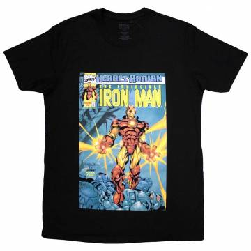 【予約商品】MARVEL COMICS ユニセックスTシャツ: Invincible Iron Man Comic Cover