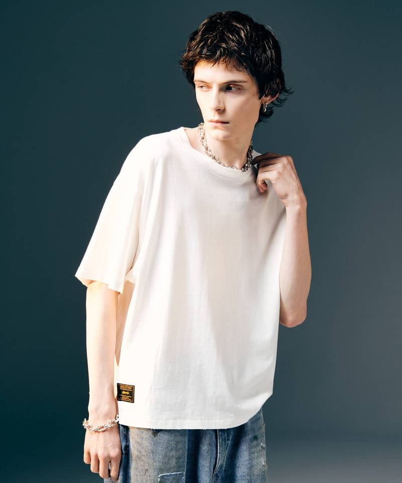 【予約商品】glamb(グラム)Vintage Fade T-Shirt / ヴィンテージフェードTシャツ - White