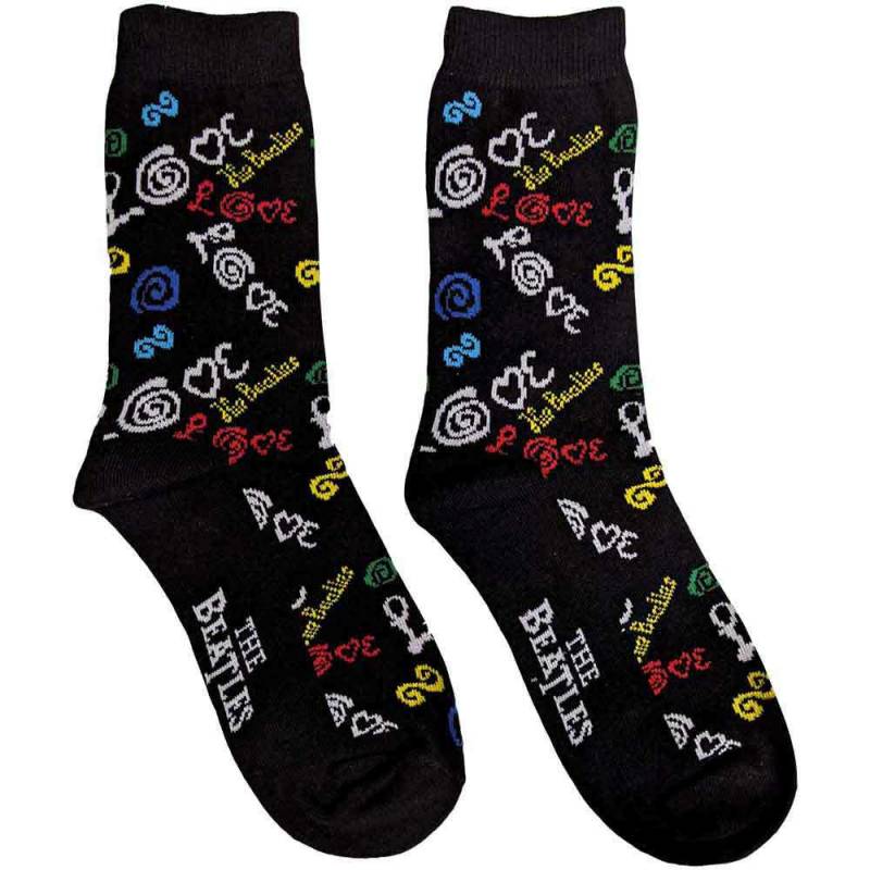 【予約商品】THE BEATLES Unisex Ankle Socks: Love (Dark Blue) (UK Size 7 - 11)