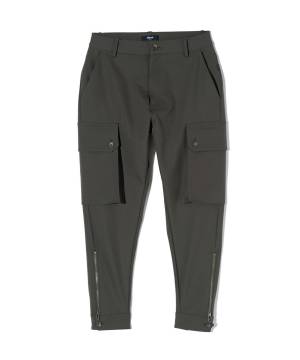 【予約商品】glamb(グラム) GB0424/P03 : Zip Flare Cargo Pants / ジップフレアカーゴパンツ - Gray