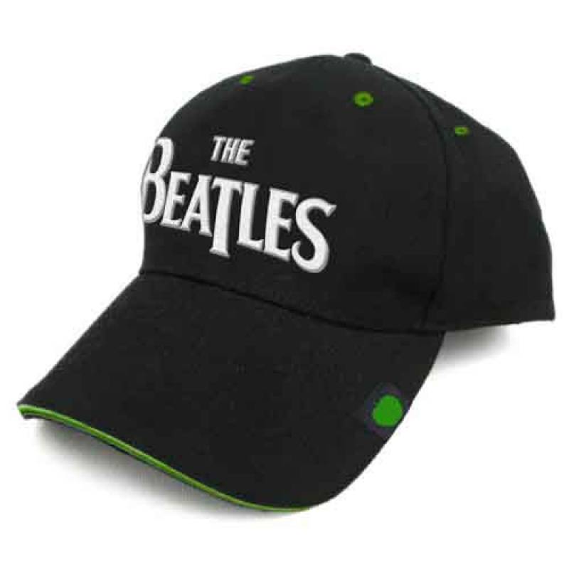 【予約商品】THE BEATLES Unisex Baseball Cap: Drop T Logo Sandwich Peak (Black) (Badge)