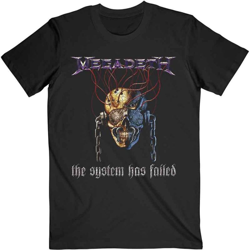 【予約商品】MEGADETH バンドTシャツ ユニセックス: Systems Fail (Black)