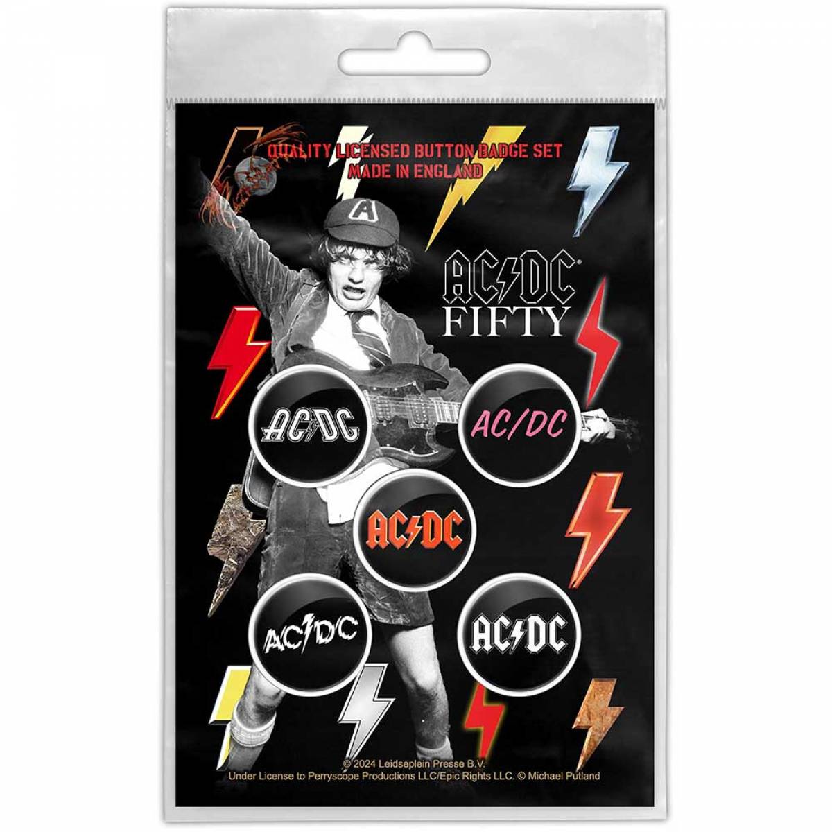 【予約商品】AC/DC Button Badge Pack: Bolt Array