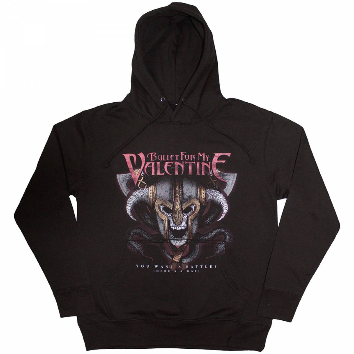 【予約商品】BULLET FOR MY VALENTINE Unisex Pullover Hoodie: Viking (Black) - BLACK