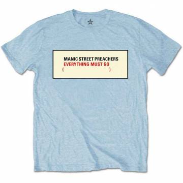 【予約商品】MANIC STREET PREACHERS ユニセックスTシャツ: Everything Must Go