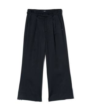 【予約商品】glamb(グラム) GB0424/P14 : Flare Wide Slacks / フレアワイドスラックス - Black