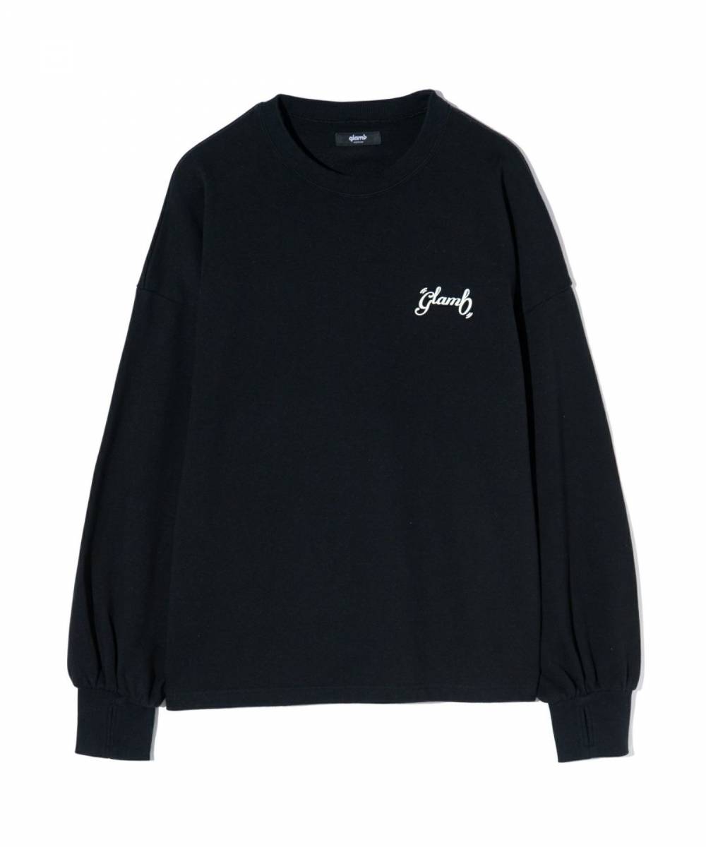 【予約商品】glamb(グラム) GB0424/CS08 : Peace Bouquet Sweat / ピースブーケスウェット - Black