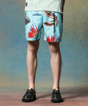 【予約商品】glamb(グラム)GB0225/P12 : Paradise Flower Shorts / パラダイスフラワーショーツ - Blue