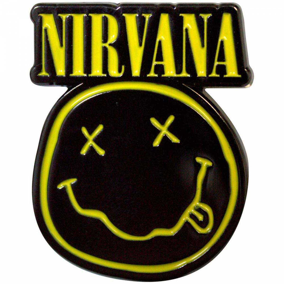 【予約商品】NIRVANA Pin Badge: Logo & Happy Face Cut-Out