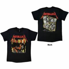 【予約商品】METALLICA バンドTシャツ ユニセックス: Garage Photo Yellow (Black) (Back Print)