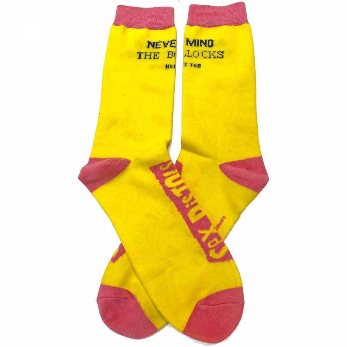 【予約商品】THE SEX PISTOLS Unisex Ankle Socks: Never Mind the Bollocks (UK Size 7 - 11) - YELLOW
