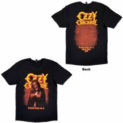 【予約商品】OZZY OSBOURNE バンドTシャツ ユニセックス: No More Tears Vol. 2. (Black) (Back Print & Collectors Edition)