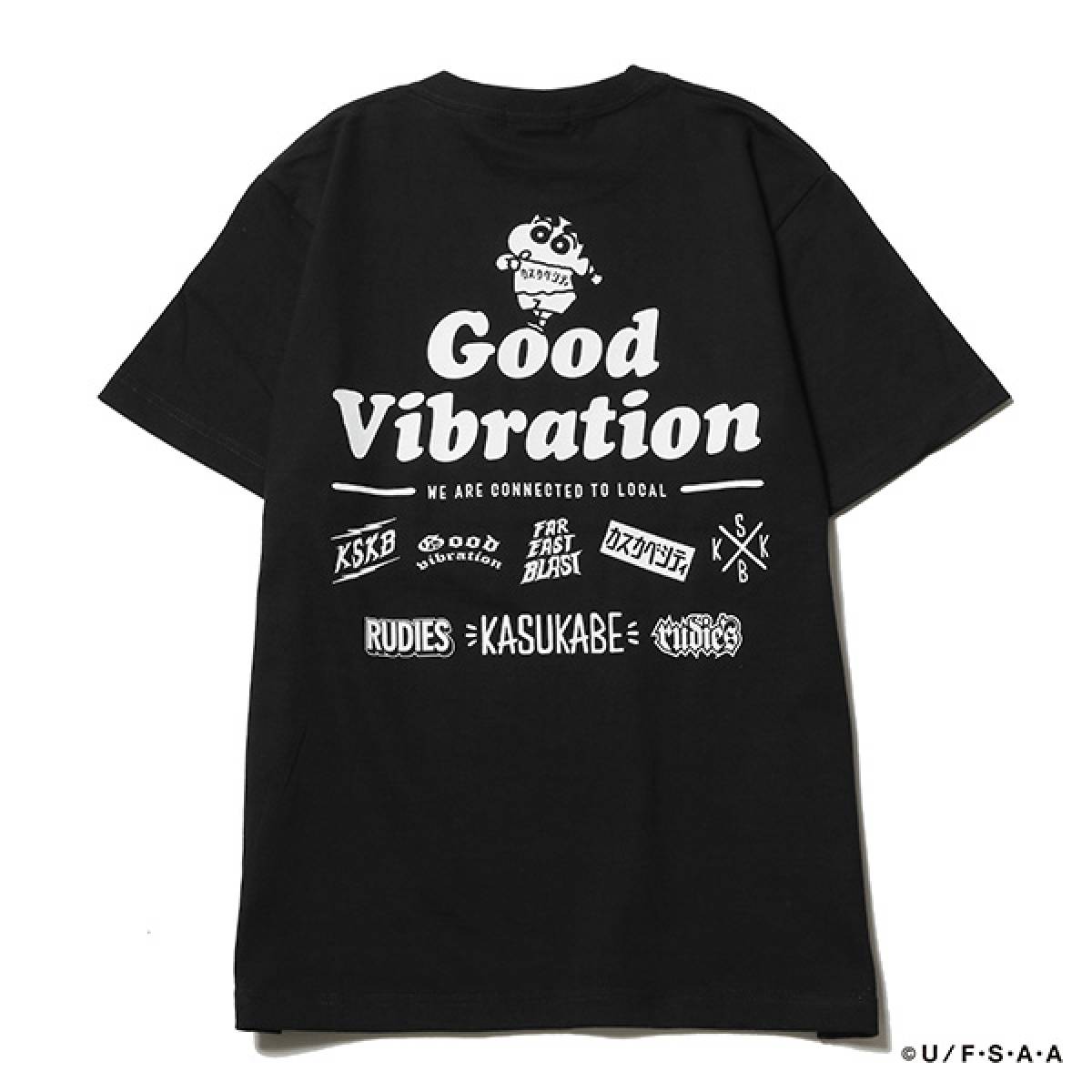 RUDIE'S (ルーディーズ) x CRAYON SHINCHAN LOCALFEST TEE BLACK