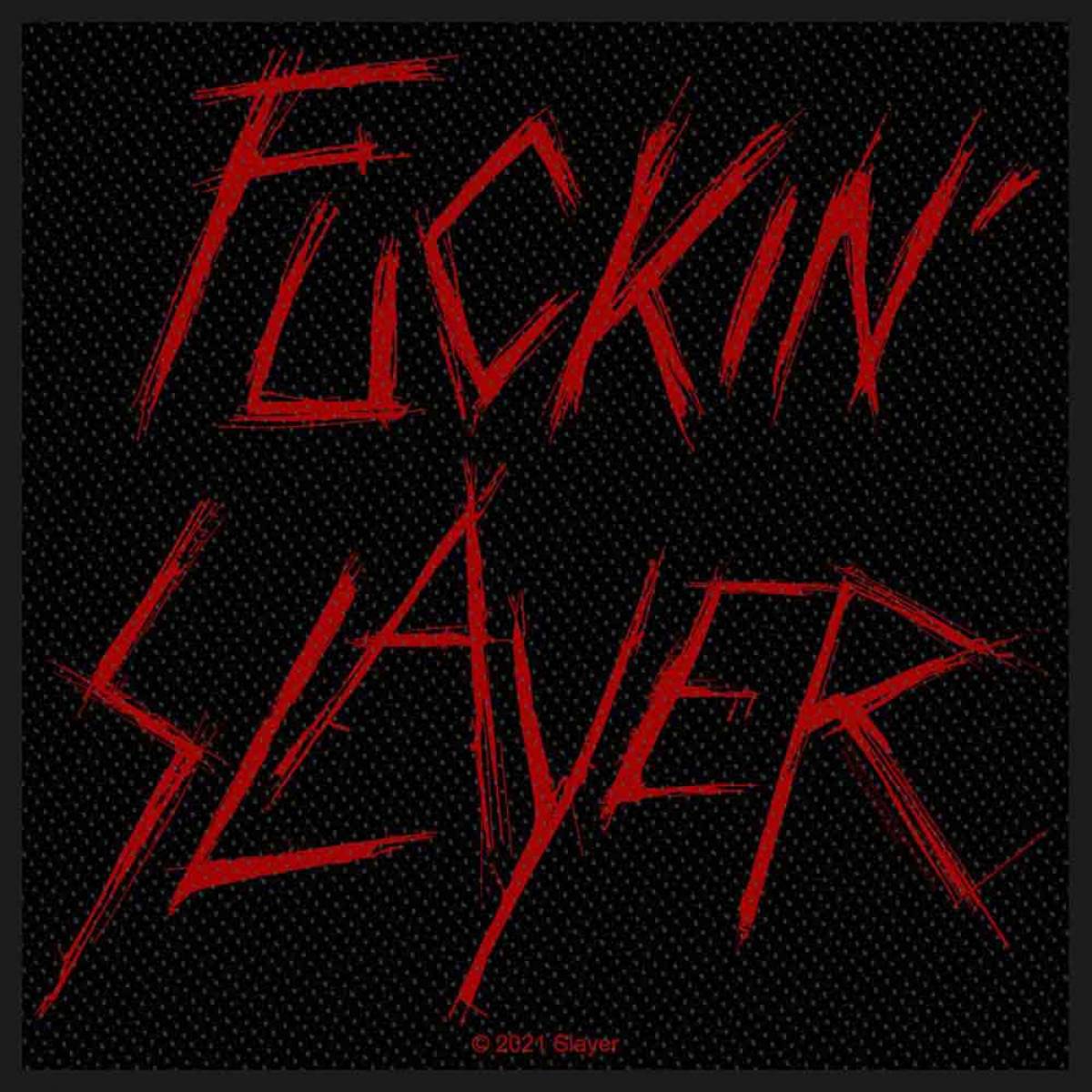 【予約商品】SLAYER Standard Woven Patch: Fuckin' SLAYER