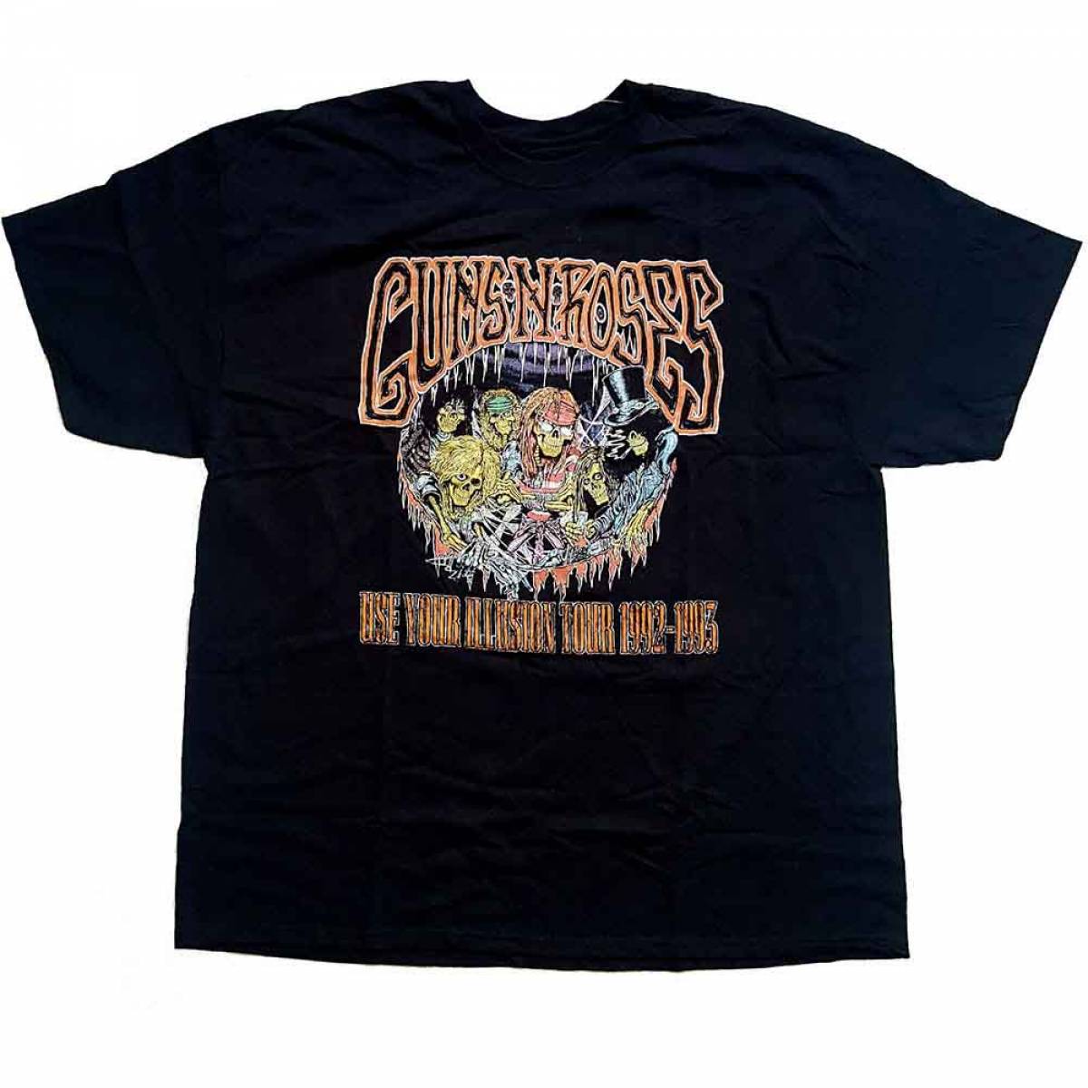 【予約商品】GUNS N' ROSES バンドTシャツ ユニセックス: Illusion Monsters (Black) - BLACK