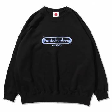 【予約商品】PUNK DRUNKERS (パンクドランカーズ)PDSプレゼンツBIGトレーナー - BLACK