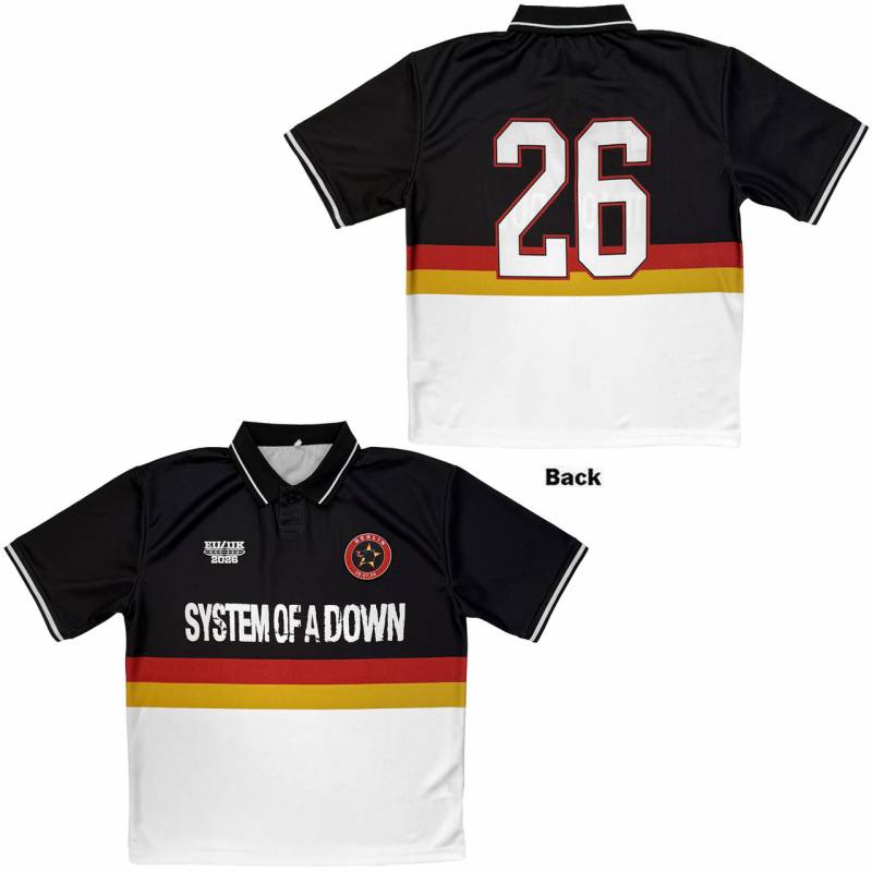 【予約商品】SYSTEM OF A DOWN Unisex Sports Jersey: Berlin Event Tour '26 (Black) (Back Print & Ex-Tour)
