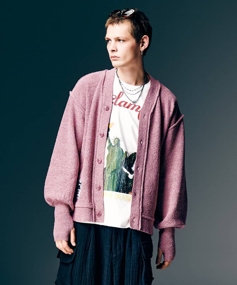 【予約商品】glamb(グラム) Creed Cardigan / クリードカーディガン - Pink