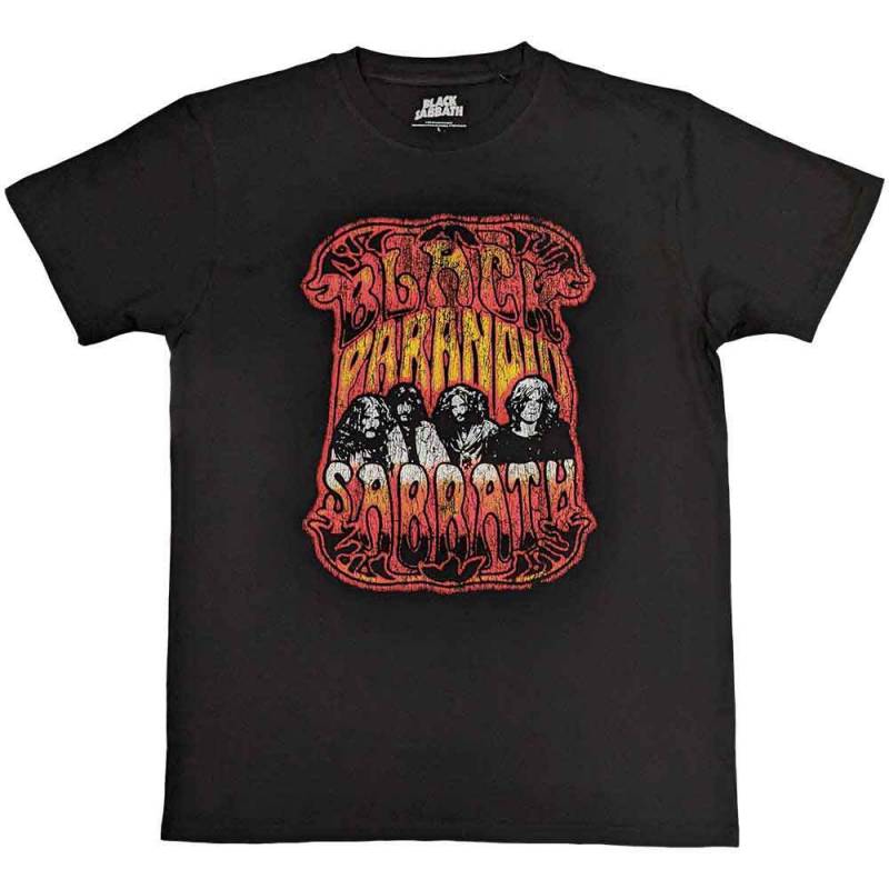 【予約商品】BLACK SABBATH バンドTシャツ ユニセックス: Paranoid Psych (Black)