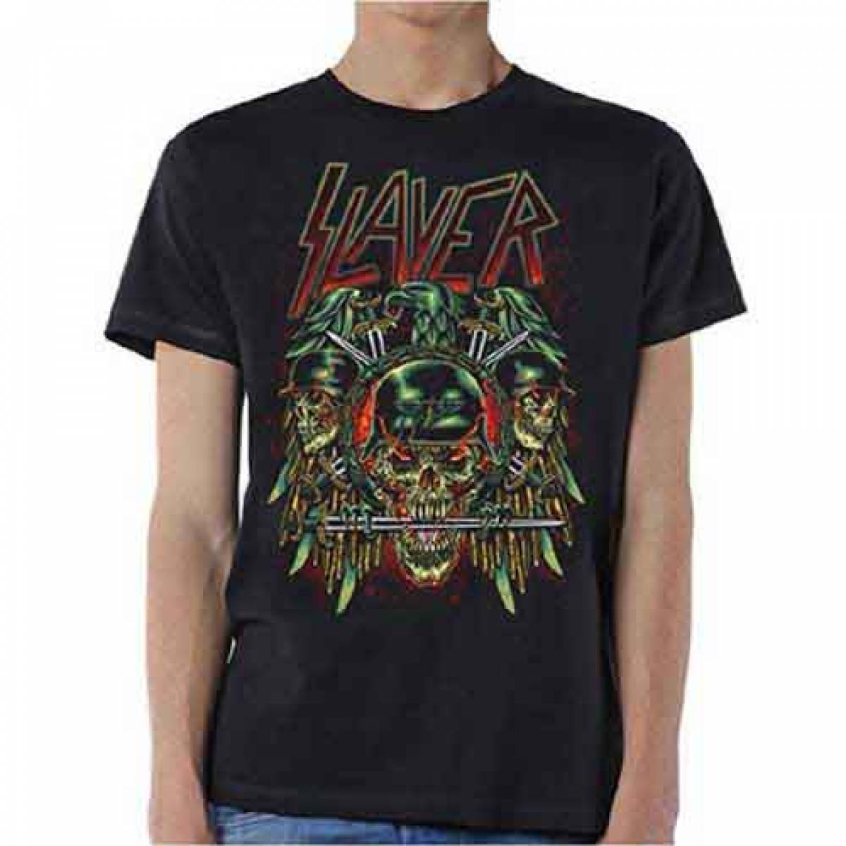 【予約商品】SLAYER ユニセックスTシャツ: Prey with Background