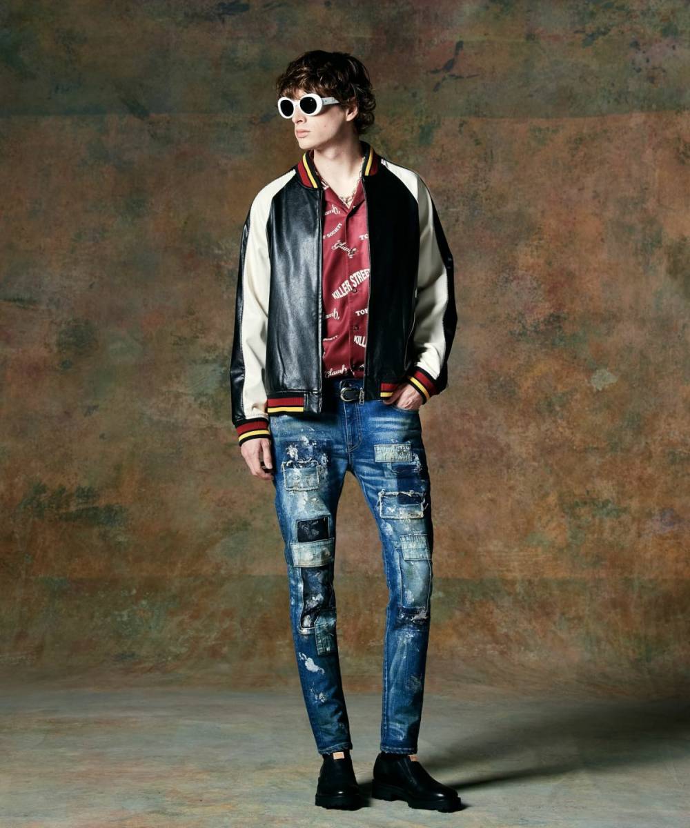 glamb(グラム) GB0424/JKT07 : Synth Leather Ska Jumper glamb(グラム) GB0424/JKT07 : Synth Leather Ska Jumper