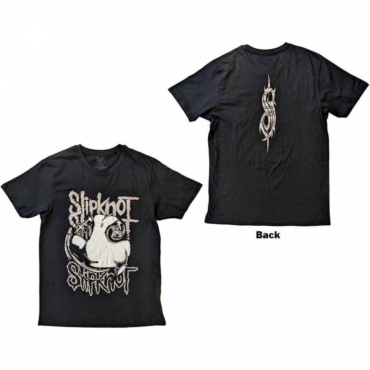 【予約商品】SLIPKNOT バンドTシャツ ユニセックス: Maggot (Black) (Back Print) - BLACK