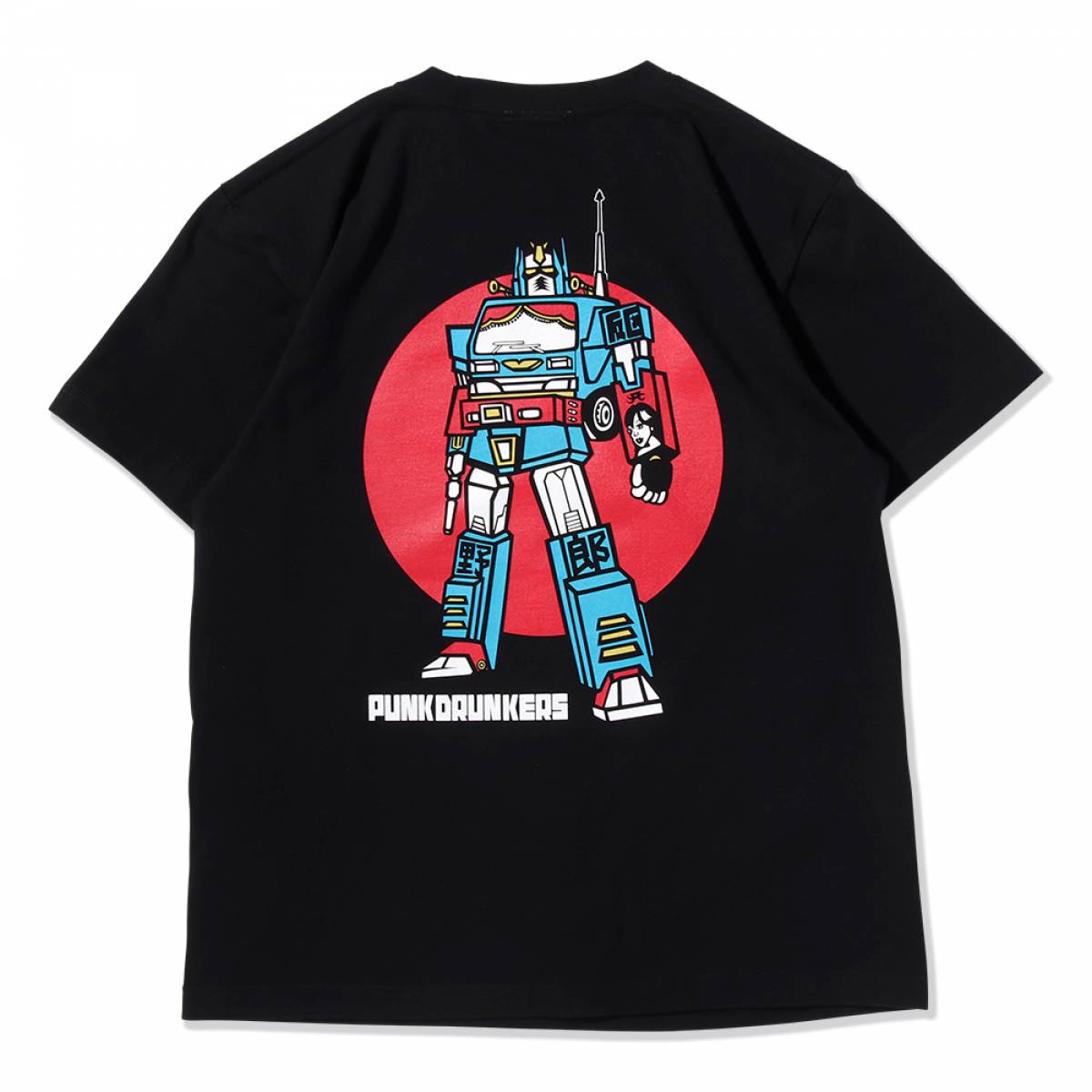 PUNK DRUNKERS トラック野郎TEE - BLACK / ロックファッション PUNK DRUNKERS トラック野郎TEE - BLACK / ロックファッション